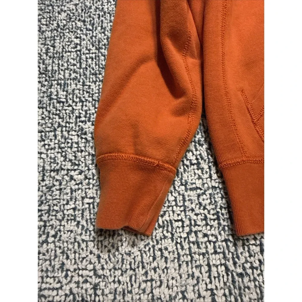 Polo Ralph Lauren Mens Orange Thermal Lined Full Zip Hoodie Sweatshirt Small